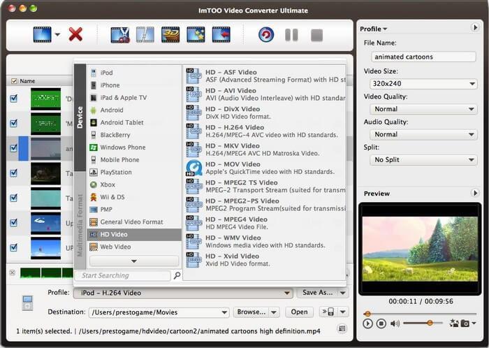 ImTOO Video Converter Crack 7.8.34 + Video Converter software (Mac) {updated} 2022 Free Download 
